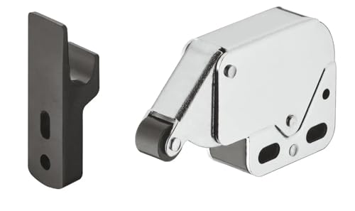 cyclingcolors Federschnäpper chrom schwarz Tür Schrank-Schnäpper Metall stahl Druckverschluss Quick Verschluss mit Gegenstück Automatik Klappen cyclingcolors Federschnäpper chrom schwarz Tür Schrank-Schnäpper Metall stahl Druckverschluss Quick Verschluss mit Gegenstück Automatik Klappen von cyclingcolors