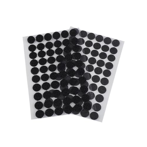 cyclingcolors Klettband Selbstklebend Klettverschluss Selbstklebend Runden Klebepads Doppelseitig Wiederverwendbar 60 Paar 15mm, Schwarz von cyclingcolors