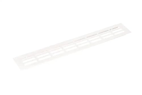 cyclingcolors Lüftungsgitter wand tür Türlüfter Abschlussgitter Insektenschutz Türbelüftung Kunststoff Belüftung Schrank Schlafzimmern, 250 x 60mm Weiß von cyclingcolors