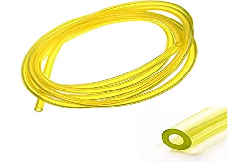 cyclingcolors benzinschlauch 2.5mm innen x 5mm x 1m gelb transparent silikon kraftstoffschlauch trimmer rasenmäher kettensäge freischneider von cyclingcolors