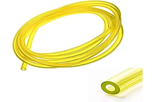 cyclingcolors benzinschlauch 2mm innen x 4mm x 1m gelb transparent silikon kraftstoffschlauch trimmer rasenmäher kettensäge freischneider von cyclingcolors