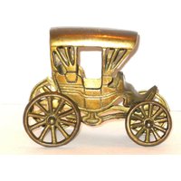 Vintage Messing Kutsche Massives Antikes Automobil, Schreibtisch Dekor von cyndeevs