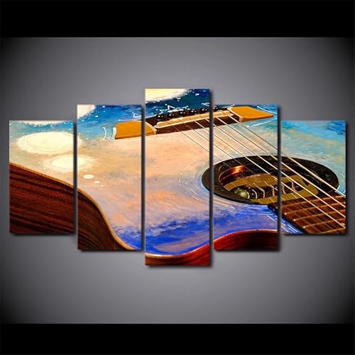 cyongshan Kunst-Leinwand Wand Kunst Poster Bild 5Platten Wanddekoration Design Mikro-Spritz-Technik Druck Malerei Foto Wohnzimmer Schlafzimmer Mode Sets Heimdekoration Kunstwerke150cmx100cm Rahmen von cyongshan