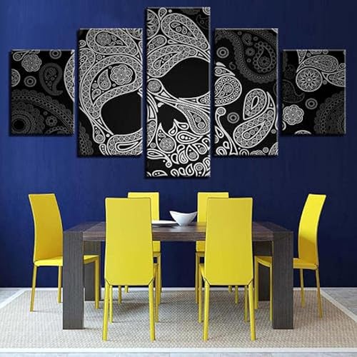 cyongshan Kunst-Leinwand Wand Kunst Poster Bild 5Platten Wanddekoration Design Mikro-Spritz-Technik Druck Malerei Foto Wohnzimmer Schlafzimmer Mode Sets Heimdekoration Kunstwerke150cmx100cm Rahmen von cyongshan