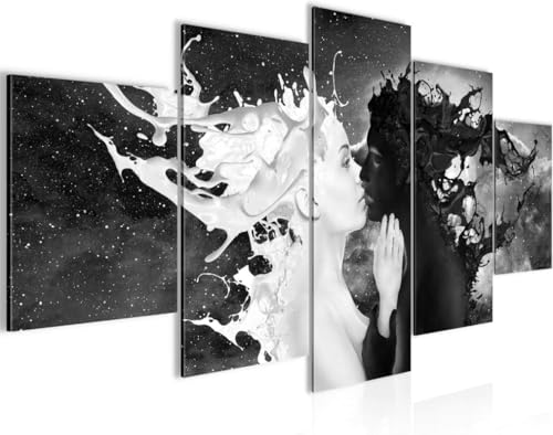 cyongshan Leinwand Kunst Wandmalerei Kunst 3D-Druck Malerei Bild Dekorative Kunst 5 Stück Moderne Mikro-SprayAbstraktes Paar Poster Foto Wohnzimmer Schlafzimmer Dekoration40 x22 cyongshan Leinwand Kunst Wandmalerei Kunst 3D-Druck Malerei Bild Dekorative Kunst 5 Stück Moderne Mikro-SprayAbstraktes Paar Poster Foto Wohnzimmer Schlafzimmer Dekoration40 x22 von cyongshan