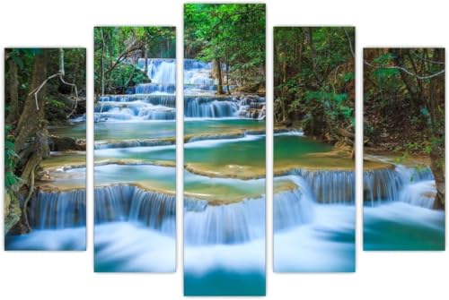 cyongshan Leinwand Kunst Wandmalerei Kunst 3D-Druck Malerei Bild Dekorative Kunst 5 Stück Moderne Mikro-SprayAusblick auf den Bäumefall Poster Foto Wohnzimmer Schlafzimmer Dekoration40 x22 cyongshan Leinwand Kunst Wandmalerei Kunst 3D-Druck Malerei Bild Dekorative Kunst 5 Stück Moderne Mikro-SprayAusblick auf den Bäumefall Poster Foto Wohnzimmer Schlafzimmer Dekoration40 x22 von cyongshan