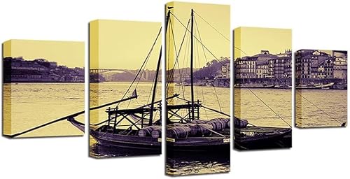 cyongshan Leinwand Kunst Wandmalerei Kunst 3D-Druck Malerei Bild Dekorative Kunst 5 Stück Moderne Mikro-SprayBlick auf die Flussfahrt Poster Foto Wohnzimmer Schlafzimmer Dekoration40 x22 cyongshan Leinwand Kunst Wandmalerei Kunst 3D-Druck Malerei Bild Dekorative Kunst 5 Stück Moderne Mikro-SprayBlick auf die Flussfahrt Poster Foto Wohnzimmer Schlafzimmer Dekoration40 x22 von cyongshan
