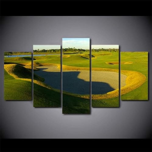 cyongshan Leinwand Kunst Wandmalerei Kunst 3DDruck Malerei Bild Dekorative Kunst5Stück Moderne Mikro-SprayAussicht auf den Golfplatz Poster Foto Wohnzimmer Schlafzimmer Dekoration40 x22 cyongshan Leinwand Kunst Wandmalerei Kunst 3DDruck Malerei Bild Dekorative Kunst5Stück Moderne Mikro-SprayAussicht auf den Golfplatz Poster Foto Wohnzimmer Schlafzimmer Dekoration40 x22 von cyongshan