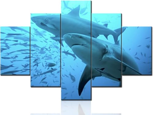 cyongshan Leinwand Kunst Wandmalerei Kunst3D-Druck Malerei Bild Dekorative Kunst5Stück Moderne Mikro-SprayHai kleine Fische UnterwasserweltPoster Foto Wohnzimmer Schlafzimmer Dekoration60 x40 Rahmen cyongshan Leinwand Kunst Wandmalerei Kunst3D-Druck Malerei Bild Dekorative Kunst5Stück Moderne Mikro-SprayHai kleine Fische UnterwasserweltPoster Foto Wohnzimmer Schlafzimmer Dekoration60 x40 Rahmen von cyongshan