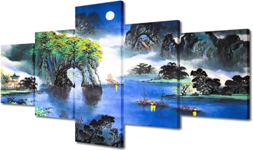 cyongshan Leinwand Kunst Wandmalerei Kunst3D-Druck Malerei Bild Dekorative Kunst5Stück Moderne Mikro-SprayTiere und WasserfällePoster Foto Wohnzimmer Schlafzimmer Dekoration60 x32 Rahmen cyongshan Leinwand Kunst Wandmalerei Kunst3D-Druck Malerei Bild Dekorative Kunst5Stück Moderne Mikro-SprayTiere und WasserfällePoster Foto Wohnzimmer Schlafzimmer Dekoration60 x32 Rahmen von cyongshan
