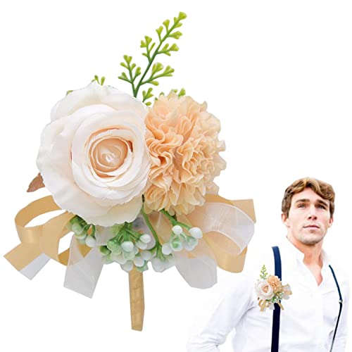 cypreason Hochzeits-Boutonniere weiße Boutonniere handgefertigte Ansteckblume Knopflochblumen Bräutigam Boutonniere künstliche Hochzeitsblume Zubehör für Männer Bräutigam cypreason Hochzeits-Boutonniere weiße Boutonniere handgefertigte Ansteckblume Knopflochblumen Bräutigam Boutonniere künstliche Hochzeitsblume Zubehör für Männer Bräutigam von cypreason