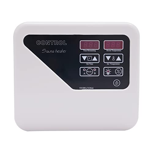 czyuRachel Sauna Digital Controller 3-9kw Saunaofen Digital Controller Externe Digital Controller Anzeige 40-105℃ Saunasteuergerät Weiß 2 Arbeitsmodi Energiesparendes Für Die Heimsauna von czyuRachel