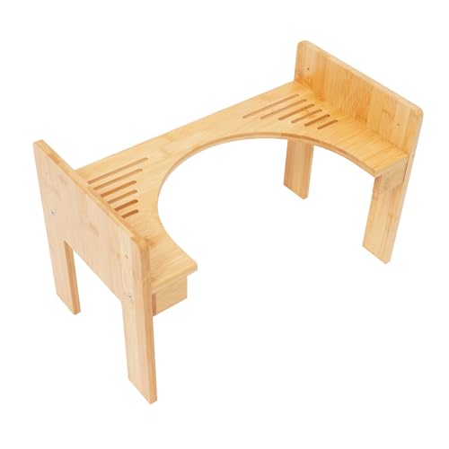 czyuRachel Toilettenhocker Bambus, Höhenverstellbar Kackhocker, bis 80 kg, Tritthocker Kinder & Erwachsene, WC Hocker Rechteckig, 45x24,5x28 cm, Holzfarbe czyuRachel Toilettenhocker Bambus, Höhenverstellbar Kackhocker, bis 80 kg, Tritthocker Kinder & Erwachsene, WC Hocker Rechteckig, 45x24,5x28 cm, Holzfarbe von czyuRachel