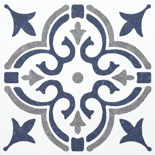 d-c-fix Fliesenaufkleber Wand – 6er Set (15x15 cm) - Jamila blue - Klebefliesen für Küche, Bad & Küchenrückwand – selbstklebend & wasserdicht von d-c-fix