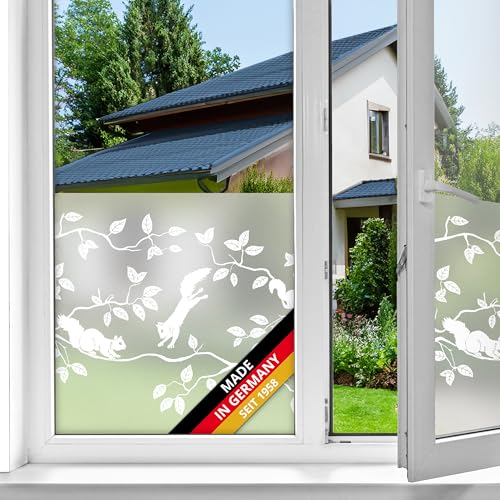 d-c-fix Fensterfolie static Premium Pineview UV Sichtschutz beidseitig blickdicht statisch selbsthaftend Folie Bad-Fenster, Küche, Glastür Milchglasfolie Sichtschutzfolie Glasfolie 45 cm x 1,5 m von d-c-fix