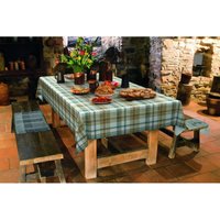 D-c-fix - d-c-table® Tischdecke Manhattan Vlies Borneo 110 x 140 cm, blau Tischdecke von d-c-fix