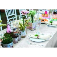 D-c-fix - d-c-table® Tischdecke Manhattan Vlies Palmas 110 x 140 cm, natur Tischdecke von d-c-fix
