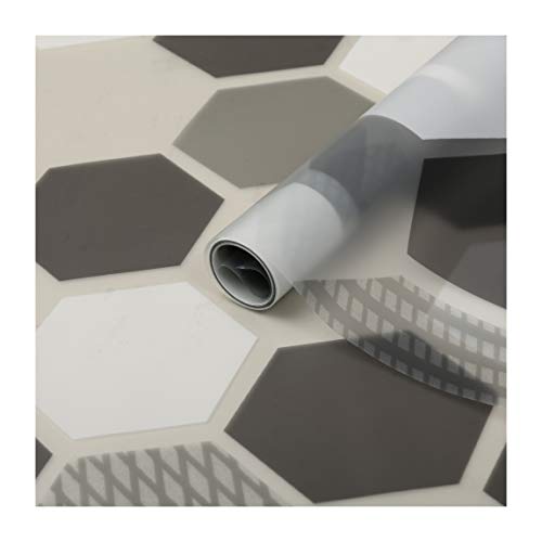 d-c-fix Fensterfolie Wido Waben-Muster statisch selbsthaftend Premium 45 cm x 1,5 m - blickdichte Sichtschutzfolie mit UV-Schutz - Sichtschutz für Fenster Folie Milchglasfolie Sechsecke geometrisch von d-c-fix