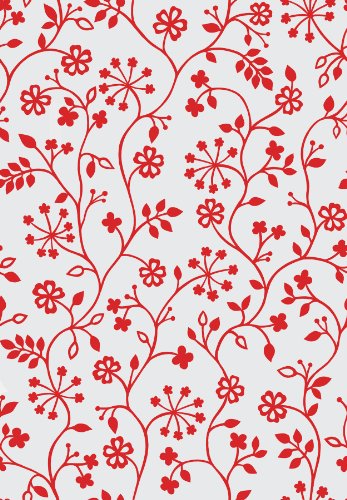 DC Fix Winters Garden Statische Fensterfolie, Rot von d-c-fix