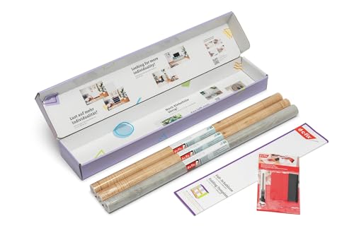 d-c-fix Möbel-Klebefolie Kreativ-Kit für Ikea Kallax Regal - 2x Jura Pine, 1x Concrete (je 67,5cm x 2m) d-c-fix Möbel-Klebefolie Kreativ-Kit für Ikea Kallax Regal - 2x Jura Pine, 1x Concrete (je 67,5cm x 2m) von d-c-fix