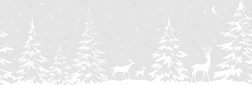 d-c-fix Fensterbilder White Forest - statisch selbsthaftend & wiederverwendbar - Weihnachten Fensterdeko innen Weihnachtsdeko Sticker Fenster-Folie Winter-Deko Winterlandschaft Wald 20 x 150 cm von d-c-fix