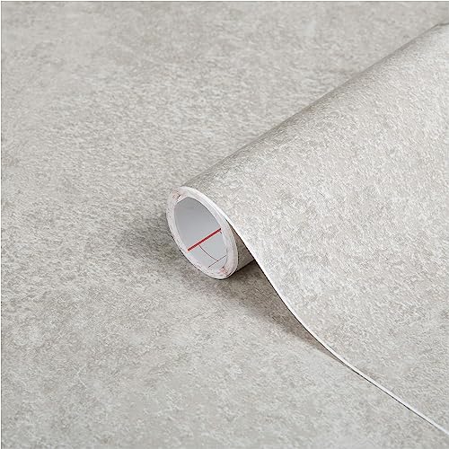 d-c-fix Möbel-Klebefolie Avellino Stone Beton-Optik 45 cm x 2 m - Möbelfolie selbstklebende Küchenfolie Küche Schrank-Folie Tisch Fensterbank Küchenfronten Bad Stein-Optik modern hell-grau von d-c-fix