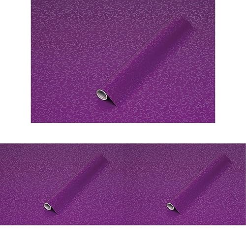 d-c-fix, Folie, Design Sonja Purple/lila, selbstklebend, 45 x 150 cm (Packung mit 3) von d-c-fix