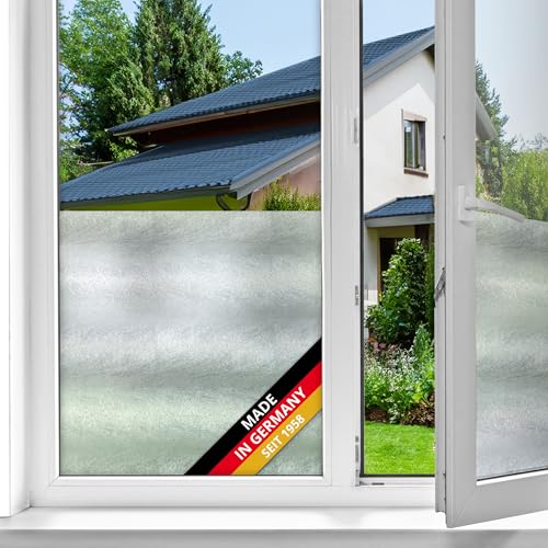 d-c-fix Fensterfolie static Premium Sofelto UV Sichtschutz beidseitig blickdicht statisch selbsthaftend Folie für Bad-Fenster, Küche, Glastür Milchglasfolie Sichtschutzfolie Glasfolie 45 cm x 1,5 m von d-c-fix