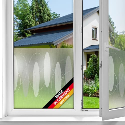 d-c-fix Fensterfolie static Premium Findus UV Sichtschutz beidseitig blickdicht statisch selbsthaftend Folie für Bad-Fenster, Küche, Glastür Milchglasfolie Sichtschutzfolie Glasfolie 45 cm x 1,5 m von d-c-fix