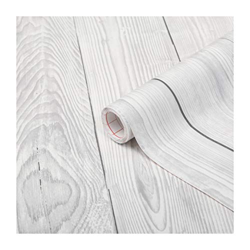 d-c-fix Möbel-Klebefolie Shabby Wood Holz-Optik 90 cm x 2,1 m - Möbelfolie selbstklebend Deko-Folie für Küche Schrank Tisch-Folie Schrankfolie Holzfolie Türfolie Türtapete Tür Holzbretter grau von d-c-fix