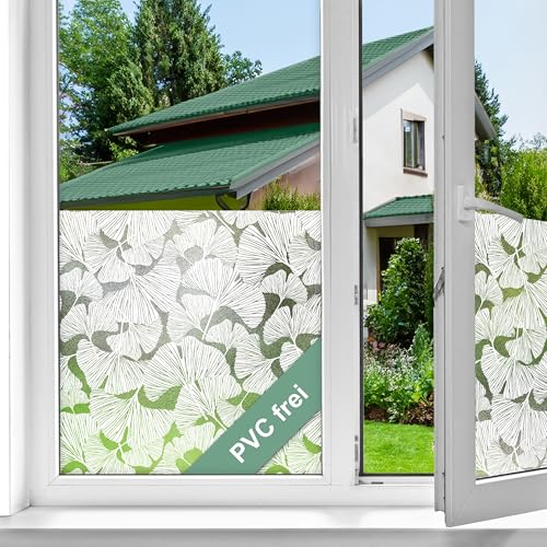 d-c-fix Fensterfolie Blumen-Muster Ginkgo statisch selbsthaftend 45 cm x 1,5 m - blickdichte Sichtschutzfolie mit UV-Schutz - Sichtschutz Fenster Folie Pflanzen Milchglasfolie Klebefolie d-c-fix Fensterfolie Blumen-Muster Ginkgo statisch selbsthaftend 45 cm x 1,5 m - blickdichte Sichtschutzfolie mit UV-Schutz - Sichtschutz Fenster Folie Pflanzen Milchglasfolie Klebefolie von d-c-fix