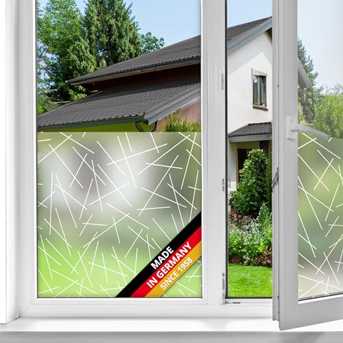 d-c-fix Fensterfolie Mikado Muster statisch selbsthaftend 67,5 cm x 1,5 m - blickdichte Sichtschutzfolie mit UV-Schutz - Sichtschutz für Fenster Folie Milchglasfolie Klebefolie geometrisch modern d-c-fix Fensterfolie Mikado Muster statisch selbsthaftend 67,5 cm x 1,5 m - blickdichte Sichtschutzfolie mit UV-Schutz - Sichtschutz für Fenster Folie Milchglasfolie Klebefolie geometrisch modern von d-c-fix