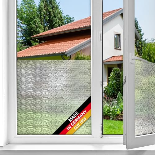 d-c-fix Fensterfolie Smoke sanftes Wellen-Muster selbstklebend 90 cm x 2,1 m - blickdichte Sichtschutzfolie - Sichtschutz für Fenster Folie Blickschutz Milchglasfolie Klebefolie geprägt d-c-fix Fensterfolie Smoke sanftes Wellen-Muster selbstklebend 90 cm x 2,1 m - blickdichte Sichtschutzfolie - Sichtschutz für Fenster Folie Blickschutz Milchglasfolie Klebefolie geprägt von d-c-fix
