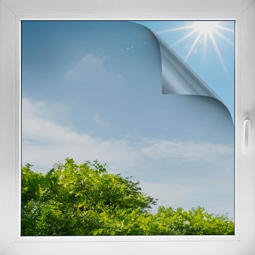 d-c-fix Sonnenschutzfolie selbstklebend (92x200cm) – Fensterfolie Sonnenschutz & Hitzeschutzfolie – UV Schutzfolie Fenster, Tönungsfolie & Verdunklungsfolie für Fenster innen & außen von d-c-fix