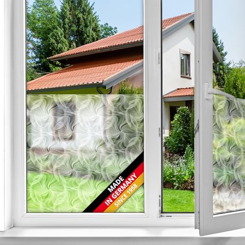 d-c-fix Fensterfolie Tara selbstklebend Sichtschutz beidseitig blickdicht Folie für Bad-Fenster, Küche, Glastür Milchglasfolie Sichtschutzfolie Glasfolie 45 cm x 2 m von d-c-fix