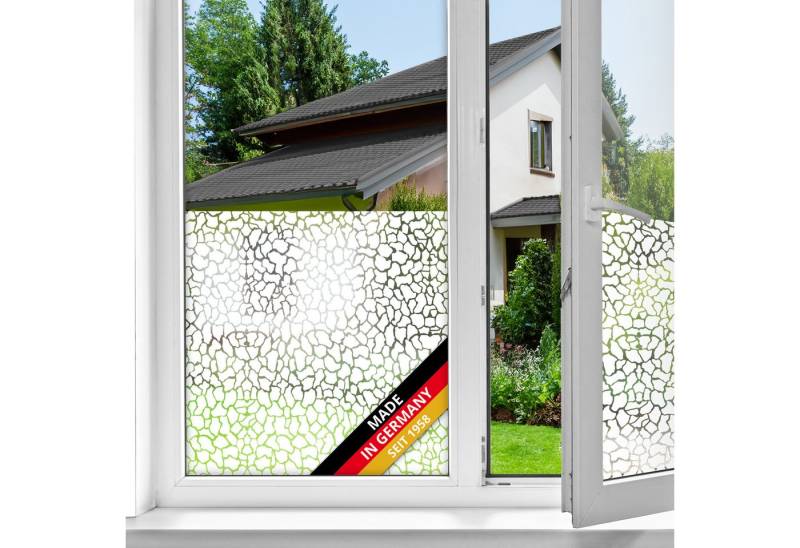 d-c-fix Fensterfolie 6,66€/qm Sichtschutzfolie selbsthaftend Motiv Deko Folie Fenster innen, Glatt oder strukturiert, 15m Rolle - Rückstandslos entfernbar & wiederverwendbar von d-c-fix