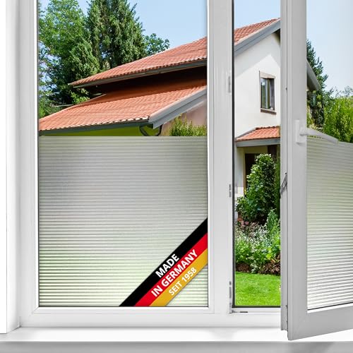 d-c-fix Fensterfolie Stripes Streifen-Muster selbstklebend 67,5 cm x 2 m - blickdichte Sichtschutzfolie - Sichtschutz für Fenster Folie Blickschutz Milchglasfolie Klebefolie Linien gestreift von d-c-fix