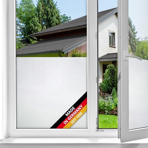 d-c-fix Fensterfolie static Frost UV Sichtschutz beidseitig blickdicht statisch selbsthaftend Folie für Bad-Fenster, Küche, Glastür Milchglasfolie Sichtschutzfolie Glasfolie 90 cm x 1,5 m von d-c-fix