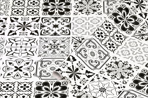 d-c-fix Möbel-Klebefolie Ornamental Tiles Fliesen-Optik PVC-frei 67,5 cm x 1,5 m - Möbelfolie selbstklebend Deko-Folie Küche Bad wasserfest Fliesenfolie Mosaik-Optik Vintage Kachel-Muster grau d-c-fix Möbel-Klebefolie Ornamental Tiles Fliesen-Optik PVC-frei 67,5 cm x 1,5 m - Möbelfolie selbstklebend Deko-Folie Küche Bad wasserfest Fliesenfolie Mosaik-Optik Vintage Kachel-Muster grau von d-c-fix