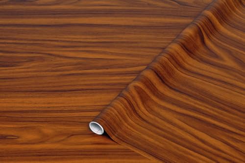 d-c-fix Klebefolie Gold Nussbaum Holz-Optik selbstklebende Folie wasserdicht realistische Deko für Möbel, Tisch, Schrank, Tür, Küchenfronten Möbelfolie Dekofolie Tapete 67,5 cm x 2 m von d-c-fix