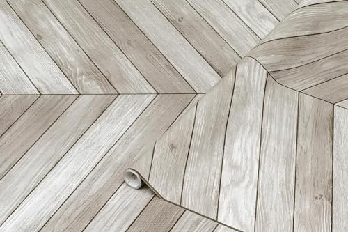 d-c-fix Klebefolie Holz-Optik Chevron grey selbstklebende Folie wasserdicht realistische Deko für Möbel, Tisch, Schrank, Tür, Küchenfronten Möbelfolie Dekofolie Tapete 67,5 cm x 2 m von d-c-fix