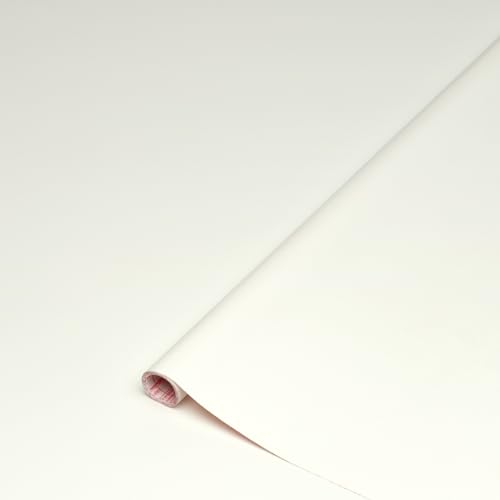 d-c-fix Klebefolie Leder Uni geprägt weiß selbstklebende Folie wasserdicht realistische Deko für Möbel, Tisch, Schrank, Tür, Küchenfronten Möbelfolie Dekofolie Tapete 67,5 cm x 2 m von d-c-fix