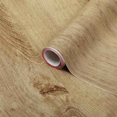 d-c-fix Klebefolie Ribbeck Oak Holz-Optik Selbstklebende Folie wasserdicht realistische Deko für Möbel, Tisch, Schrank, Tür, Küchenfronten Möbelfolie Dekofolie Tapete 45 cm x 2 m (Packung mit 2) von d-c-fix