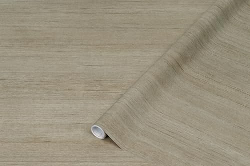d-c-fix Möbel-Klebefolie Tira Wood greige Holz-Optik 90 cm x 2,1 m - Möbelfolie selbstklebende Deko-Folie Küche Tisch Schrank Fensterbank Küchenfronten Schrankfolie Tischfolie von d-c-fix