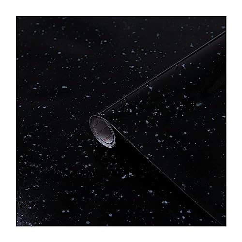 d-c-fix Möbel-Klebefolie Black Granite Stein-Optik 67,5 cm x 2 m - Möbelfolie selbstklebende Deko-Folie Küchenfolie Küche Schrank Tisch Fensterbank Küchenfronten Bad Granit Schwarz von d-c-fix