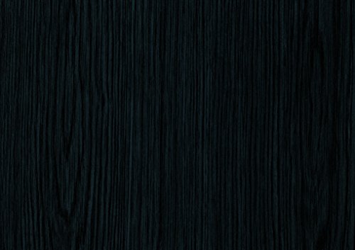 d-c-fix Möbel-Klebefolie Blackwood Holz-Optik 67,5 cm x 2 m - Möbelfolie selbstklebend Deko-Folie für Küche Tisch Schrank Fensterbank Küchenfronten Schrankfolie Tischfolie Holzfolie schwarz von d-c-fix