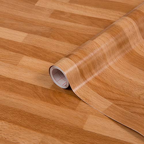 d-c-fix Möbel-Klebefolie Butcherblock Mittel Holz-Optik 45 cm x 2 m - Möbelfolie selbstklebend Deko-Folie Küchen-Schrank Fensterbank Küchenfront Schrankfolie Tisch Holzfolie Metzger-Block braun von d-c-fix