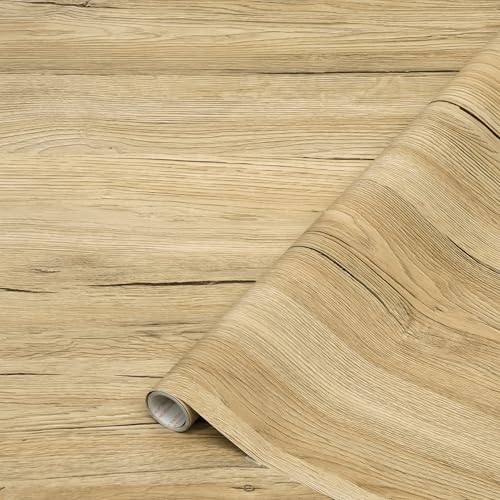 d-c-fix Möbel-Klebefolie Sanremo Eiche Sand Holz-Optik 67,5 cm x 2 m - Möbelfolie selbstklebend Deko-Folie Küche Tisch Schrank Fensterbank Küchenfronten Schrankfolie Tischfolie Holzfolie braun von d-c-fix
