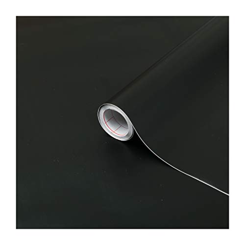 d-c-fix Möbel-Klebefolie Schwarz matt 67,5 cm x 2 m - Möbelfolie selbstklebend Küchenfolie Folierung Küchen-Schrank Schrankfolie Deko-Folie Tisch Tischfolie Fensterbank Küchenfronten wasserfest von d-c-fix