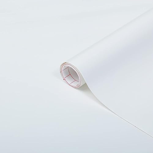 d-c-fix Möbel-Klebefolie Weiß matt 45 cm x 2 m - Möbelfolie selbstklebende Küchenfolie Folierung Küchen-Schrank Schrankfolie Deko-Folie Tisch Tischfolie Fensterbank Küchenfronten wasserfest von d-c-fix